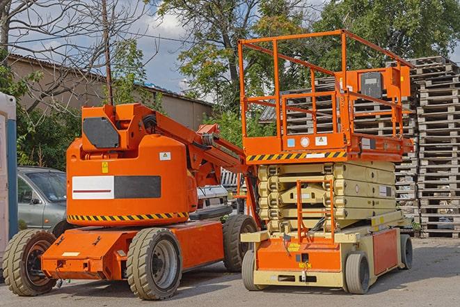 forklifts moving inventory in a warehouse in Cottonwood, AZ